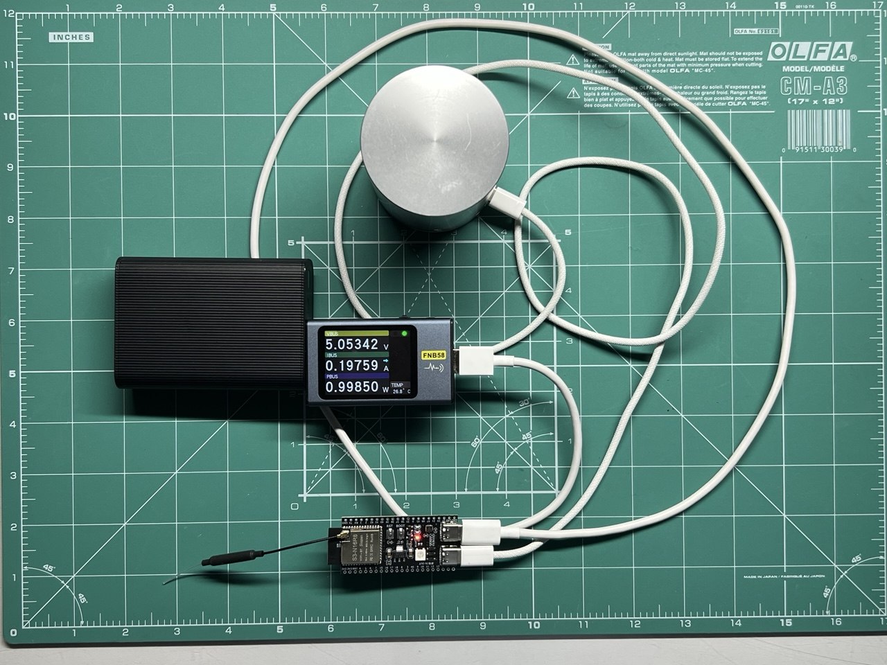 Сборка — спектрометр, ESP32-S3, USB-метр